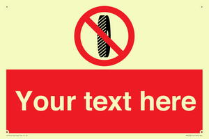 Custom Do Not Change Grinding Wheel Sign